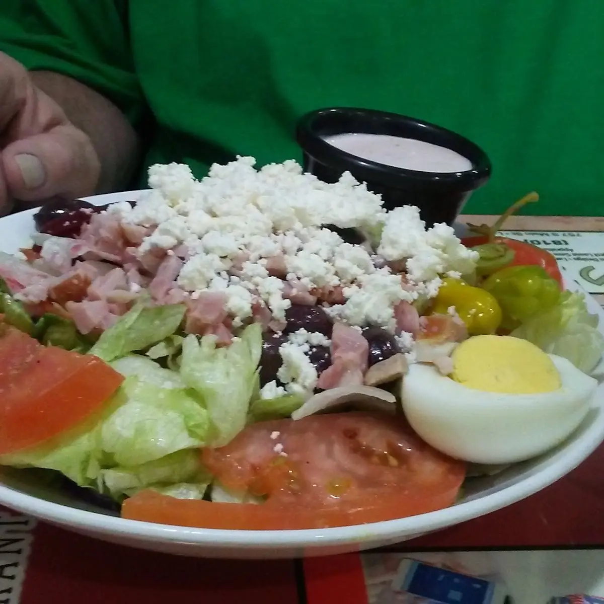 Greek Salad with Ham
