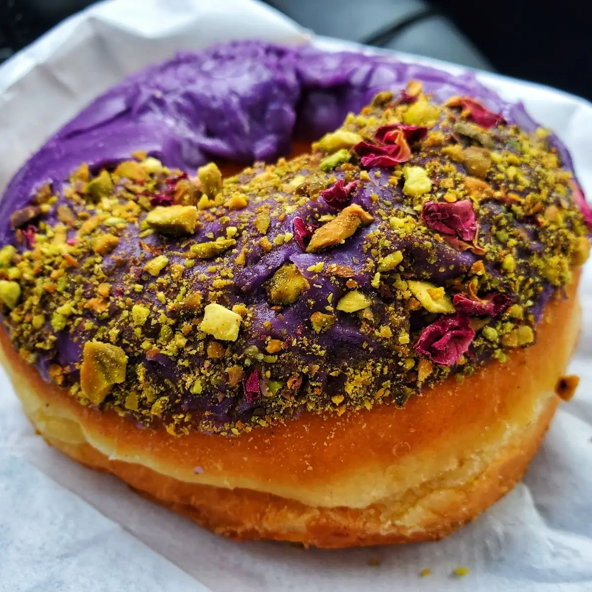 Ube Glazed Donut