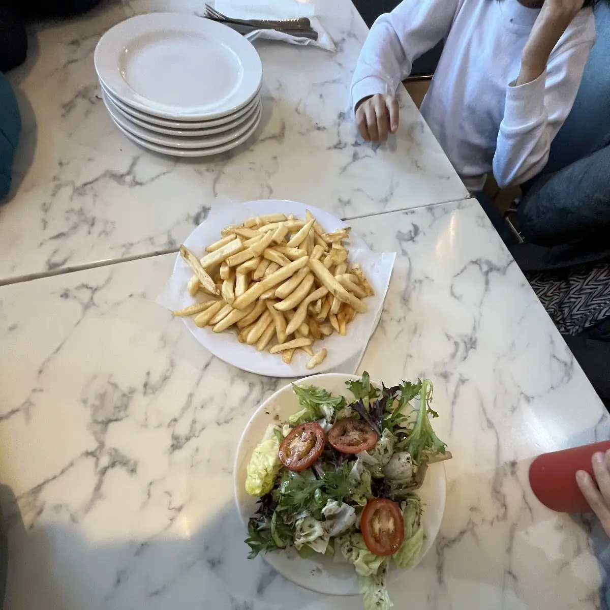 French Fries with Fresh Salad