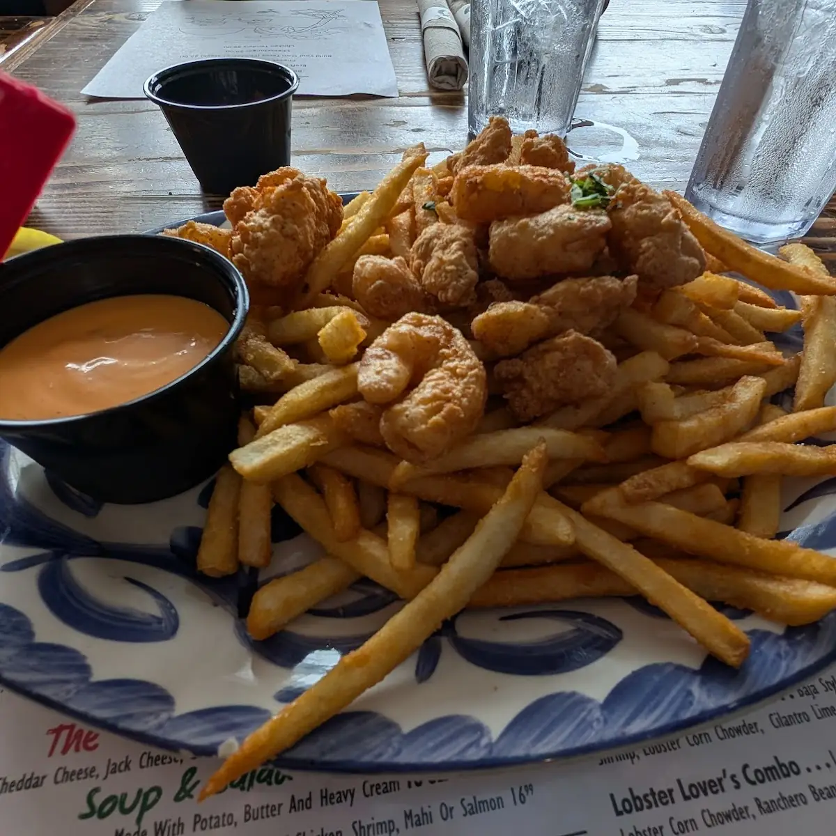 Fried Shrimp & Chips Bucket