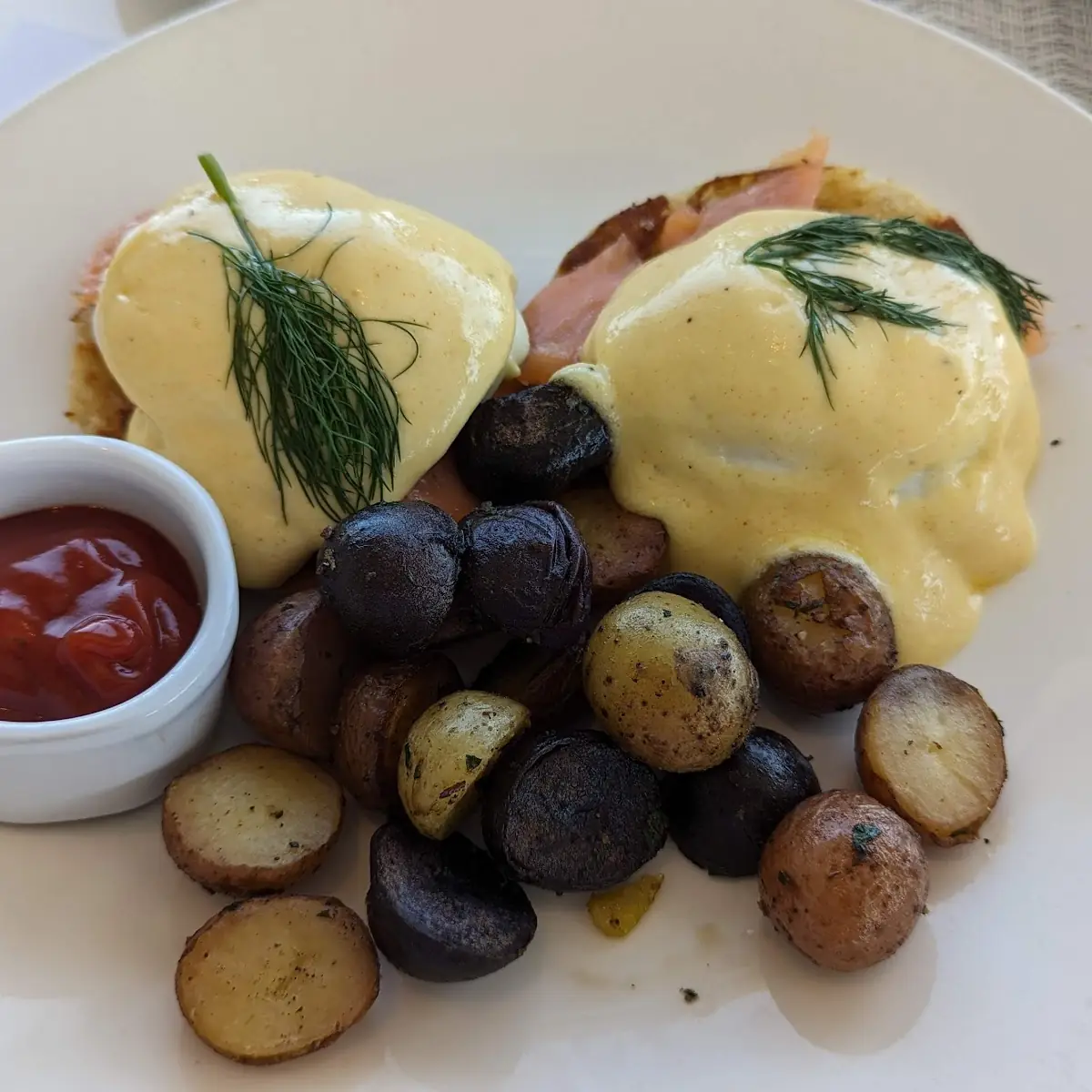 Smoked Salmon Benedict with Potatoes