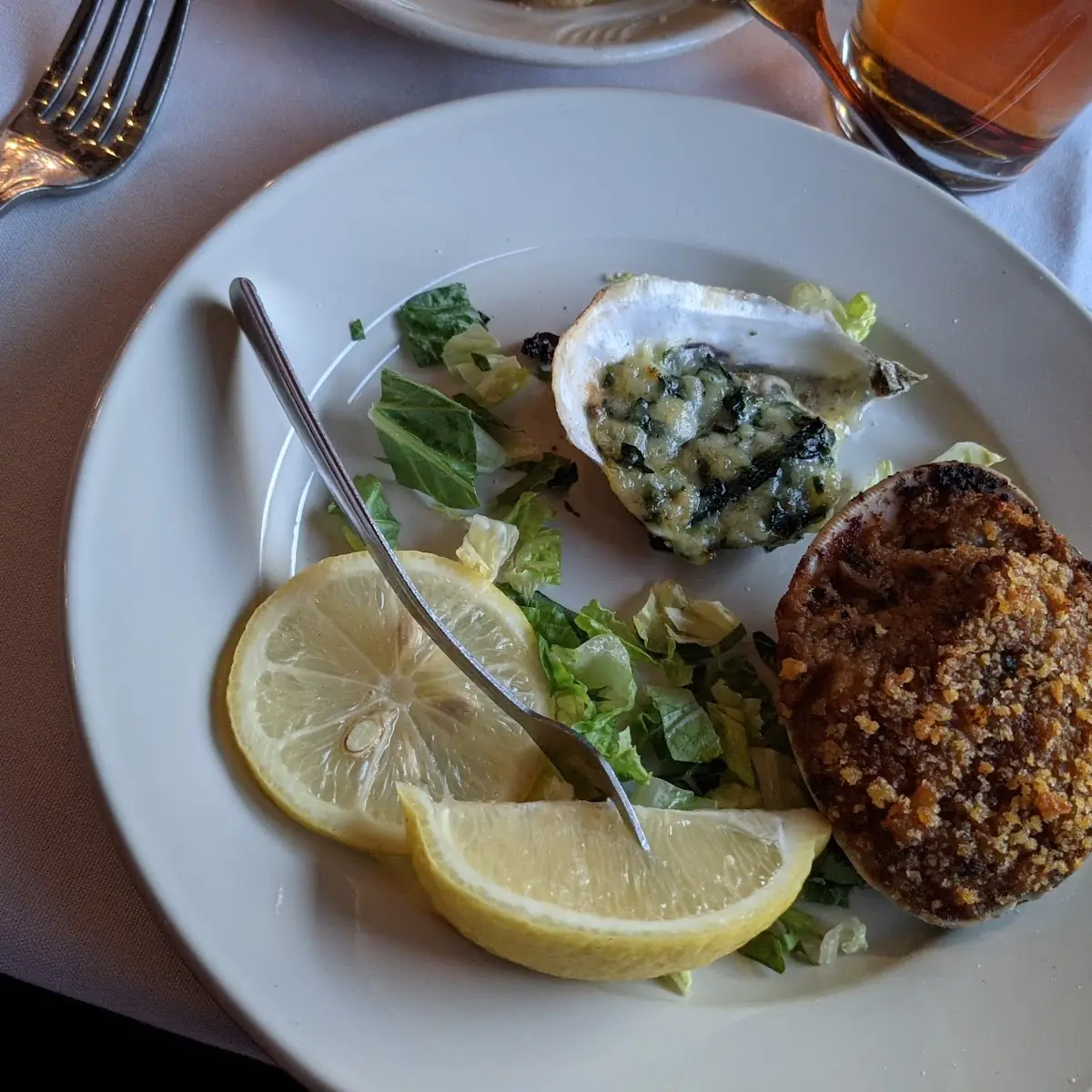 Oysters Rockefeller Baked Clam