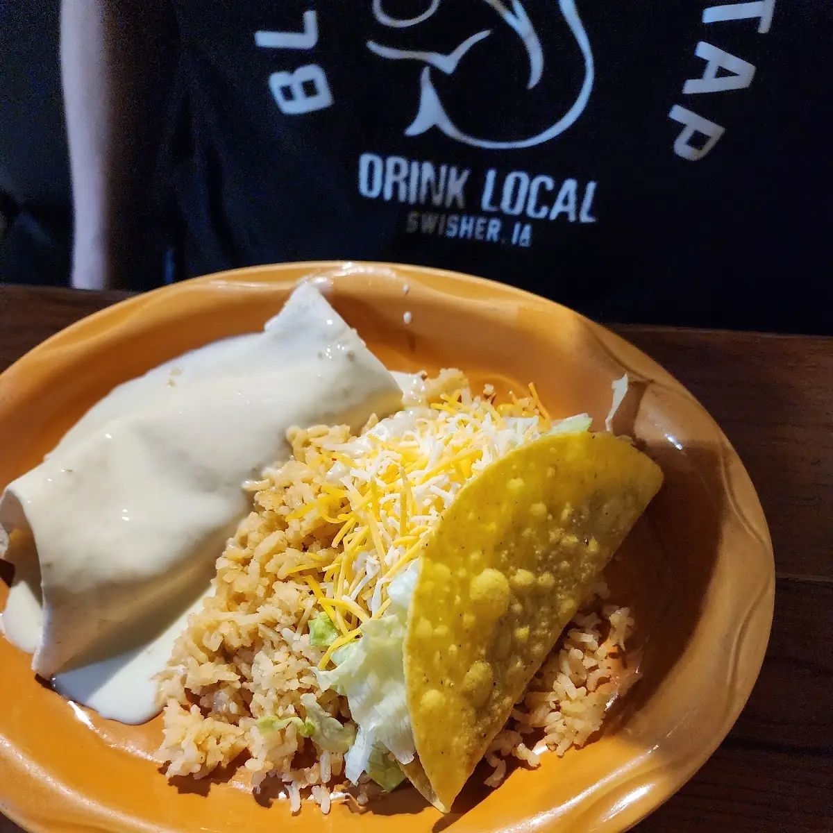 One Bean Burrito One Cheese Sauce