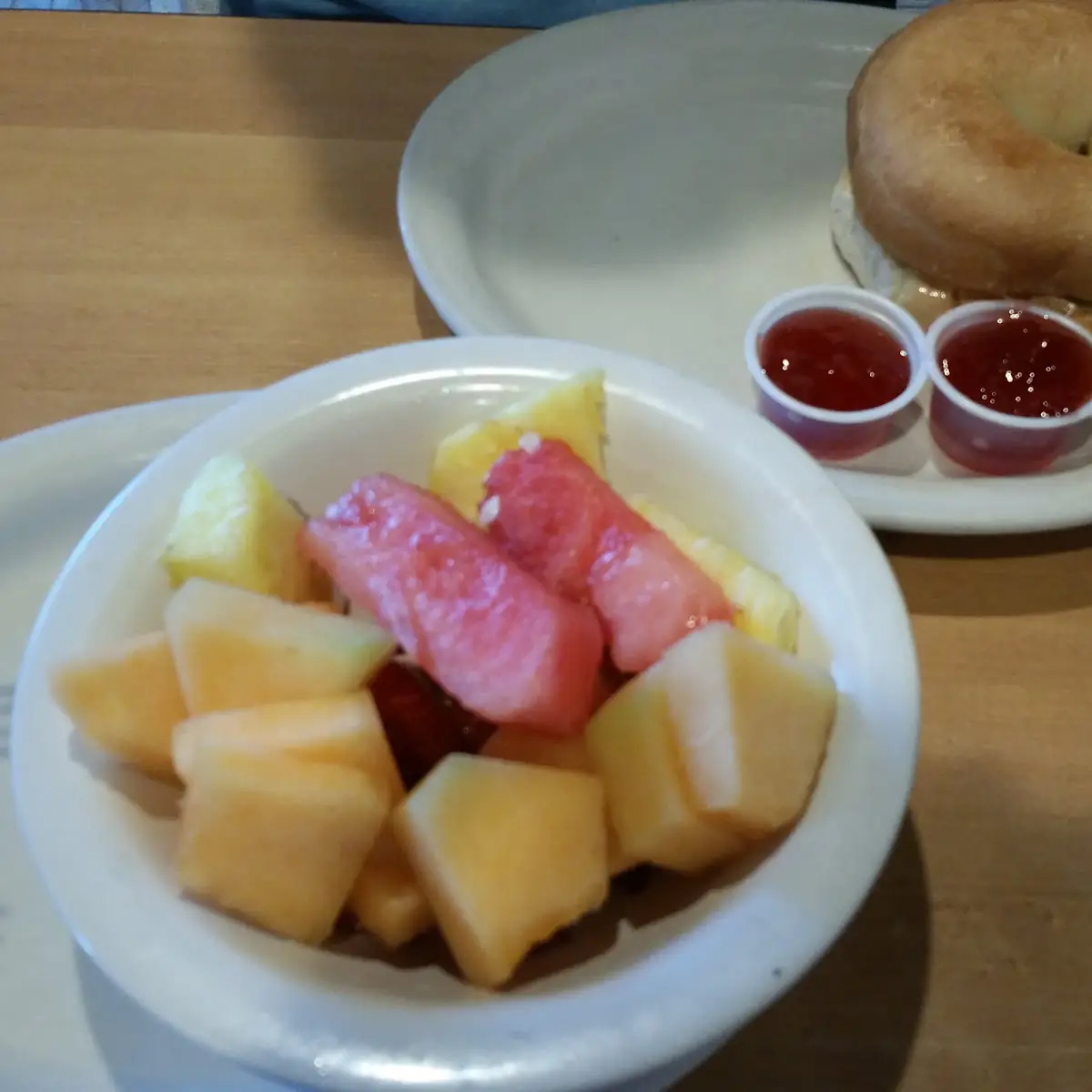 Bagel and Fruit Cup