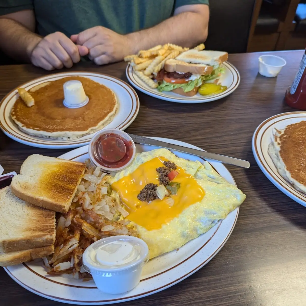 Mexican Omelette Pancakes