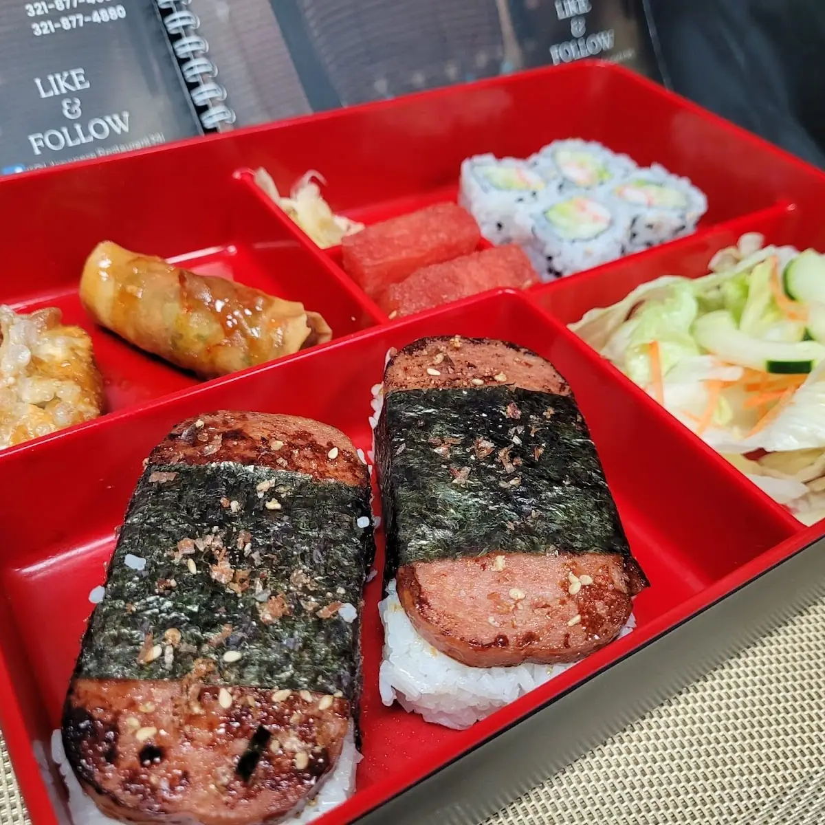 Spam Musubi Bento Box