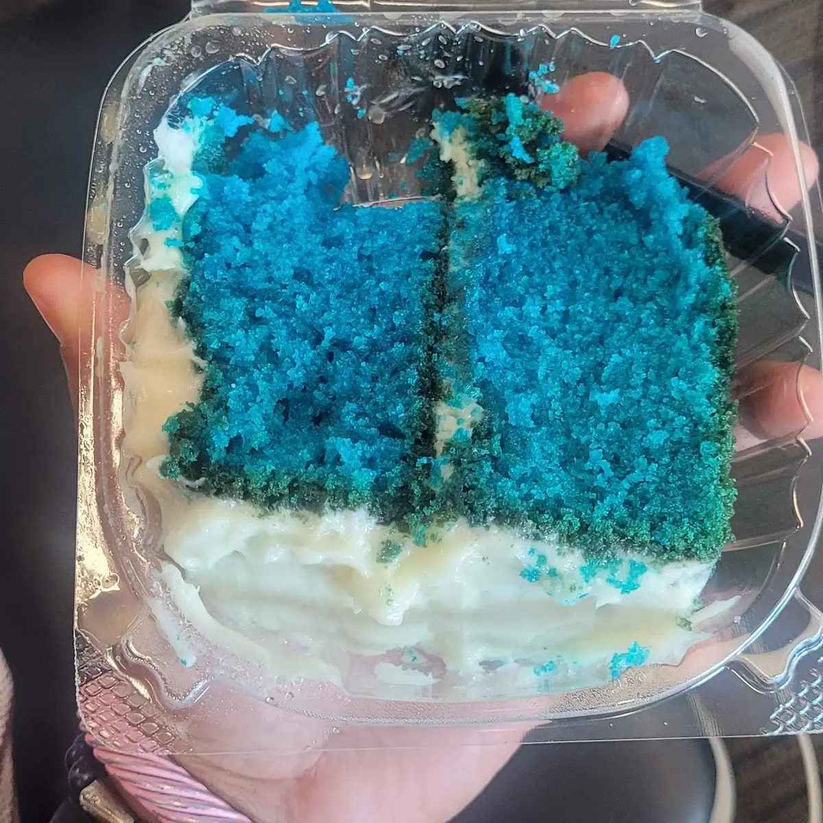 Blue Velvet Cake Slice