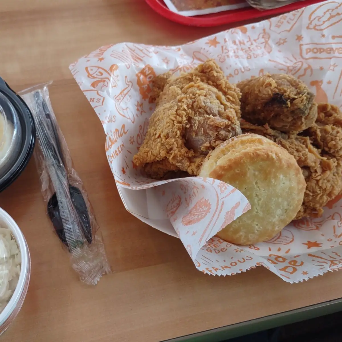 3pc Fried Chicken Cole Slaw Mashed Potatoes