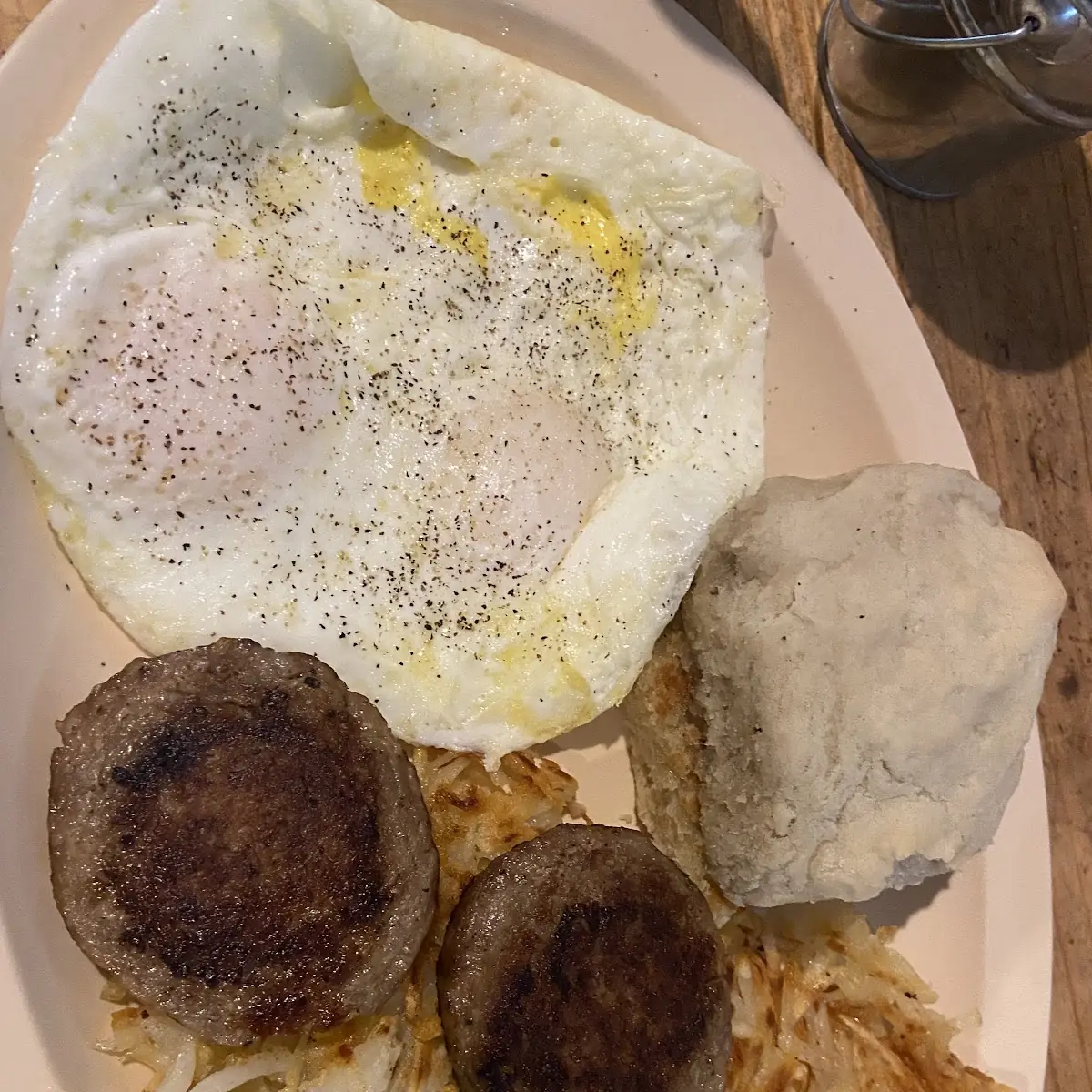2 Eggs Sausage Biscuit Hashbrowns