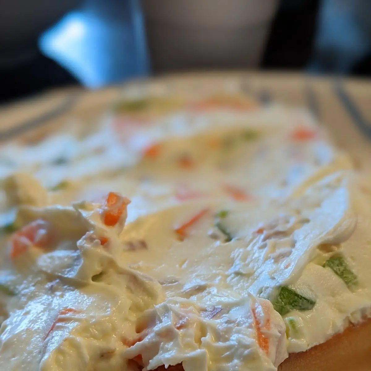 Everything Bagel with Veggie Cream Cheese