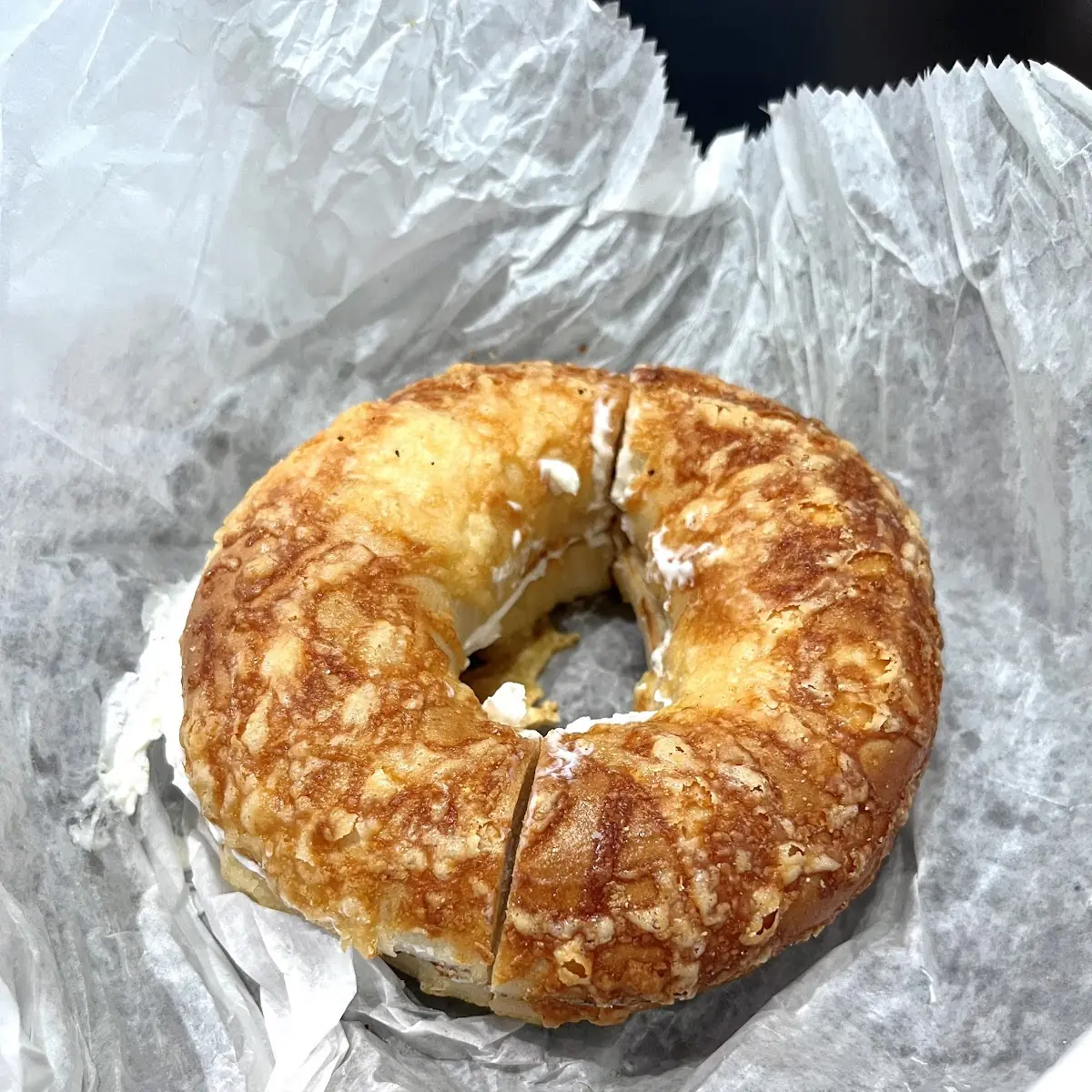 Asiago Bagel with Cream Cheese