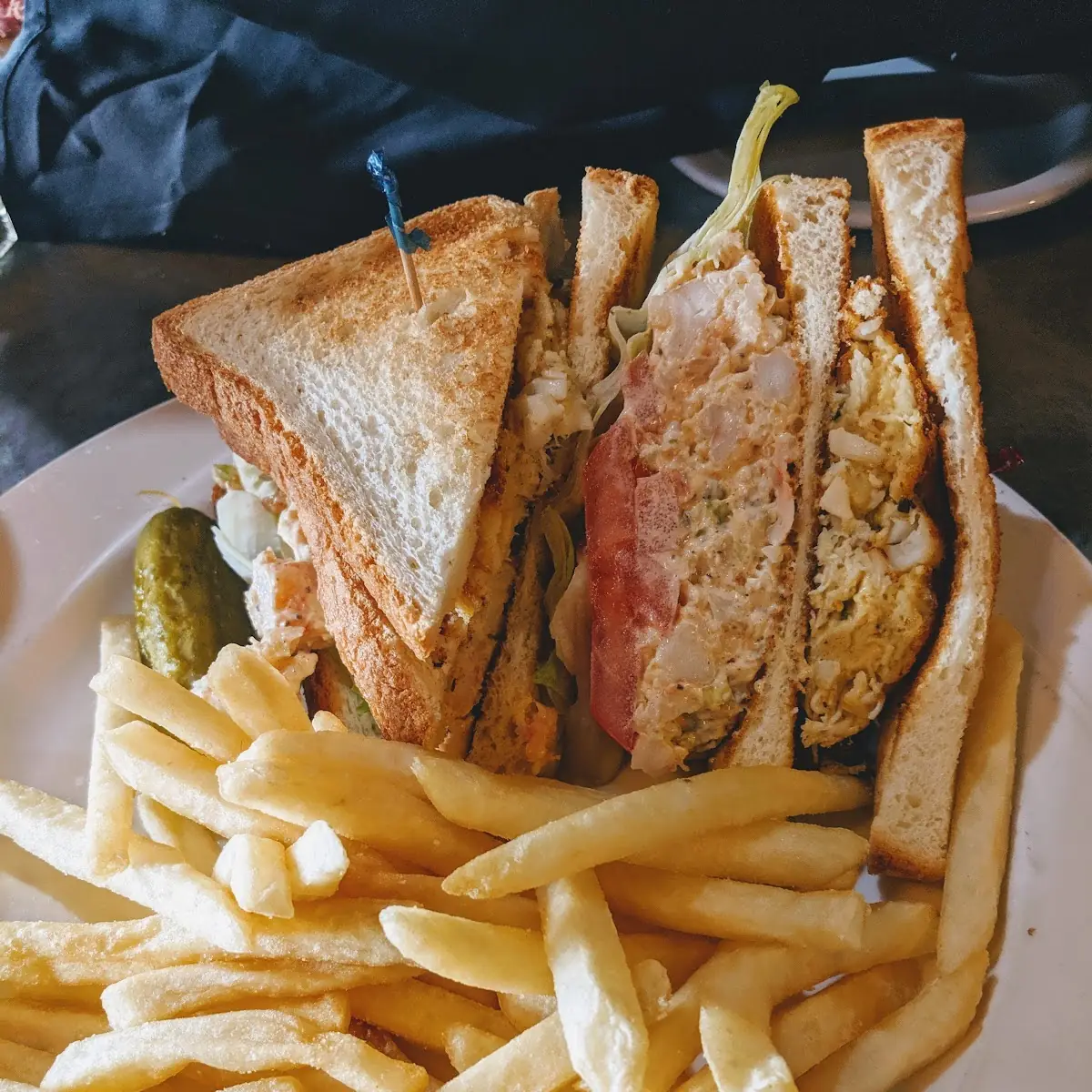 Seafood Club Sandwich