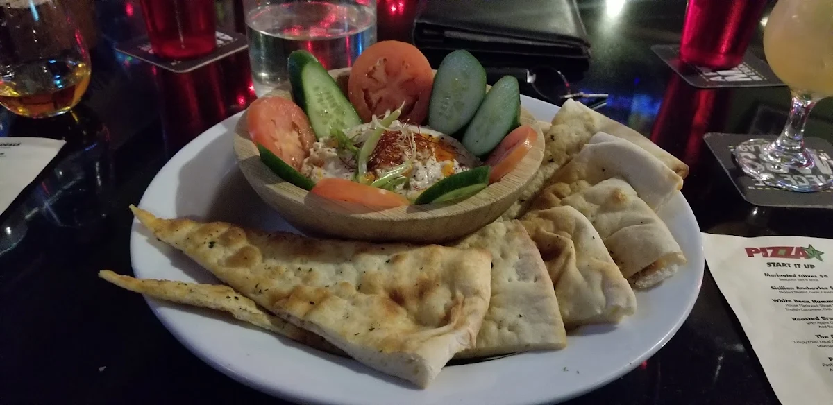 White Bean Hummus and House Flatbread