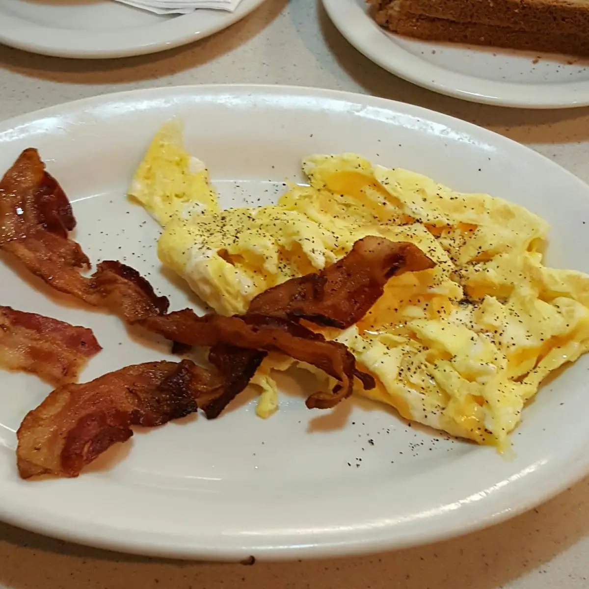 Breakfast Scrambled Eggs Bacon