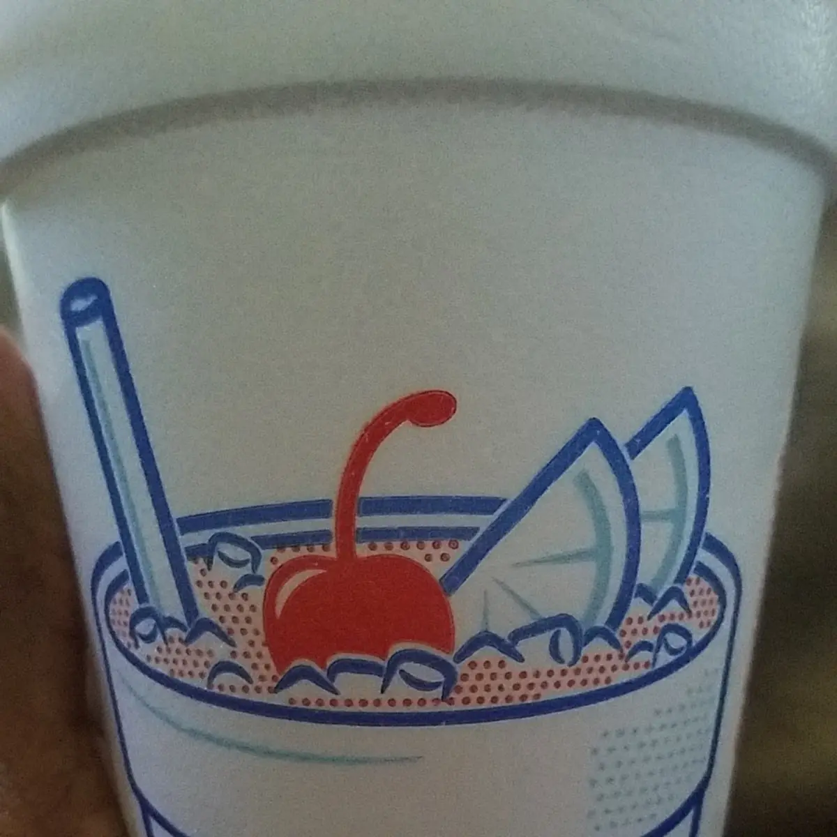 Mango Slush Mixed with Strawberries