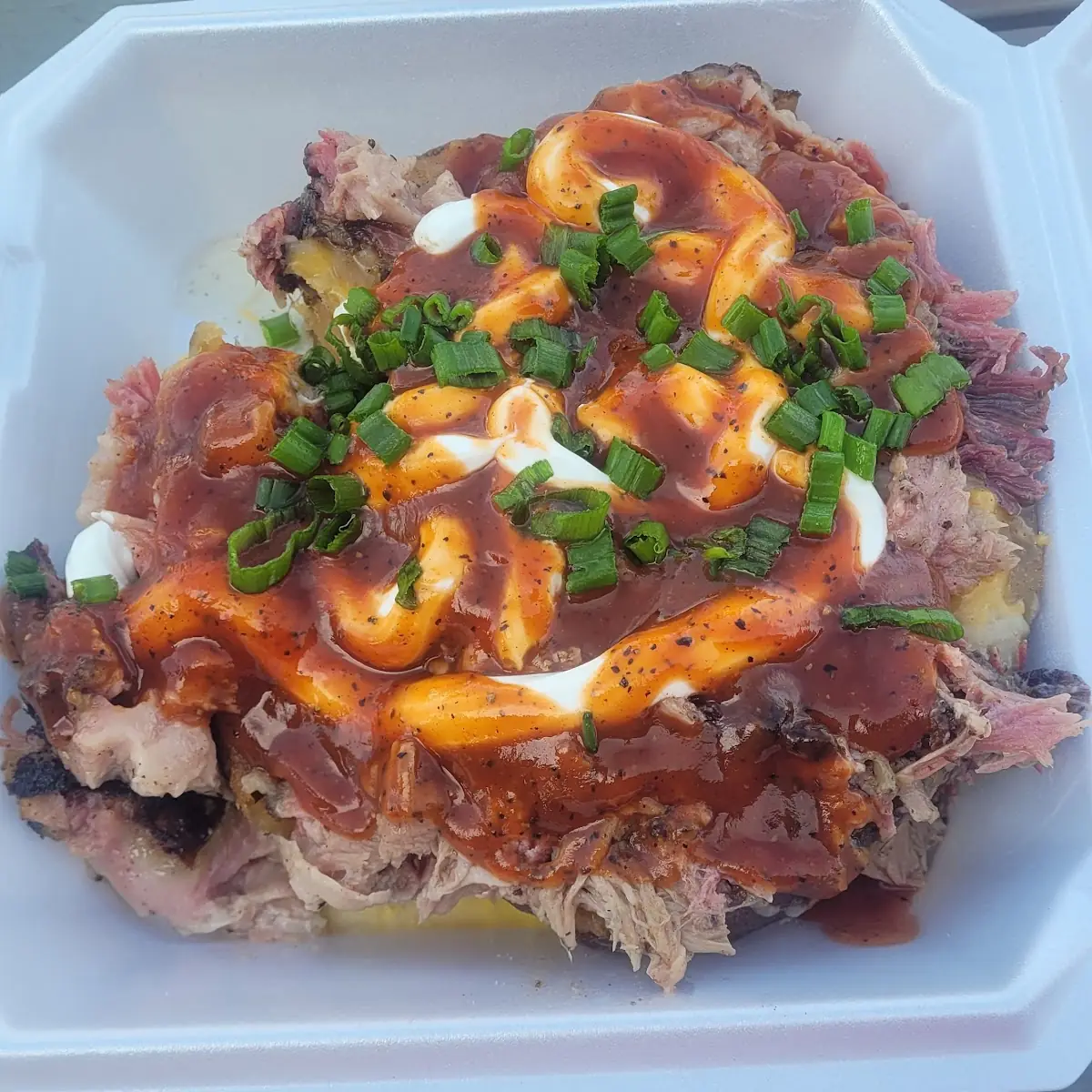Pulled Pork Loaded Baked Potato