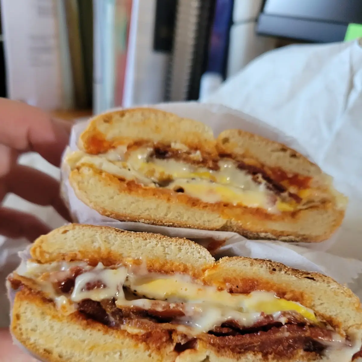 Double Sausage Egg & Cheese on A