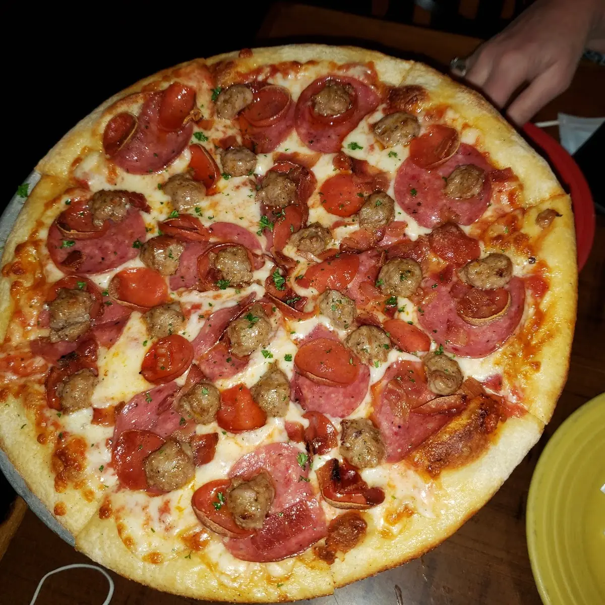 Pepperoni or Sausage Pizza