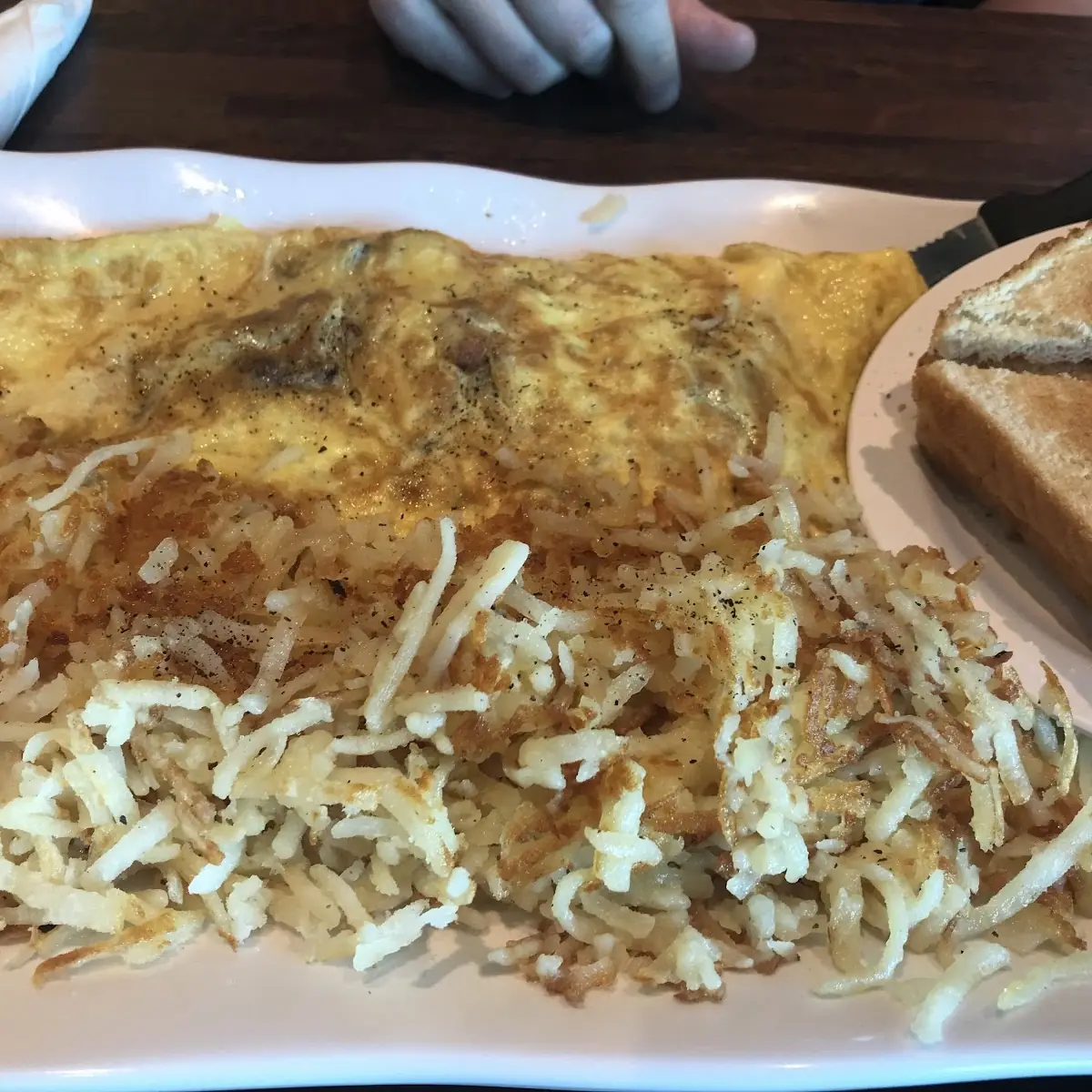 Ham and Cheddar Cheese Omelette