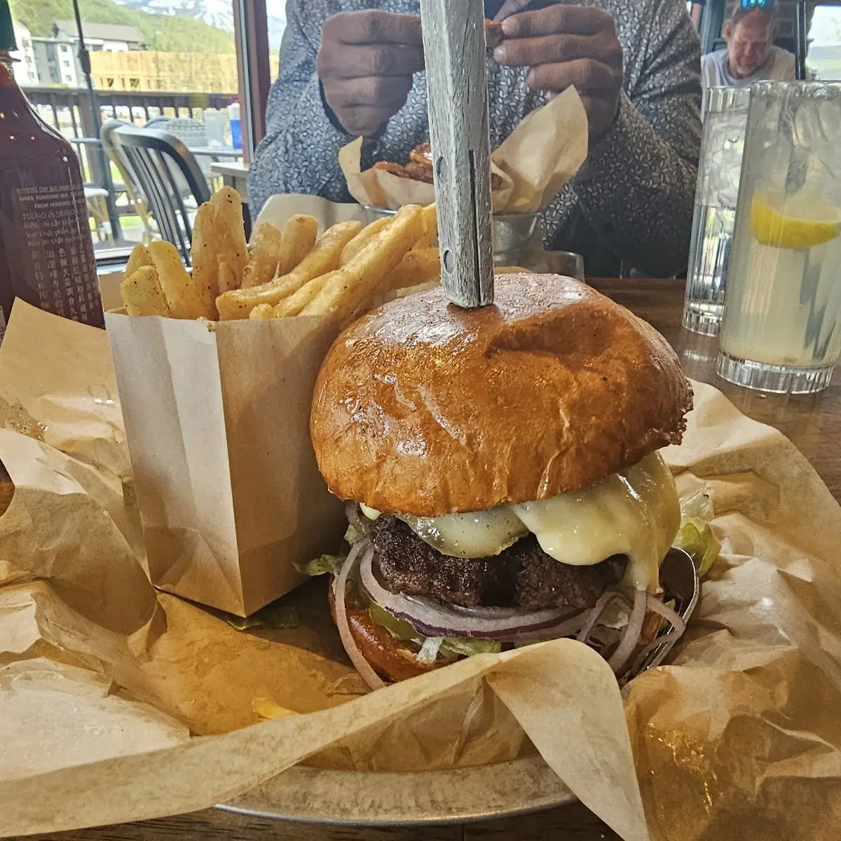 Mushroom Swiss Burger
