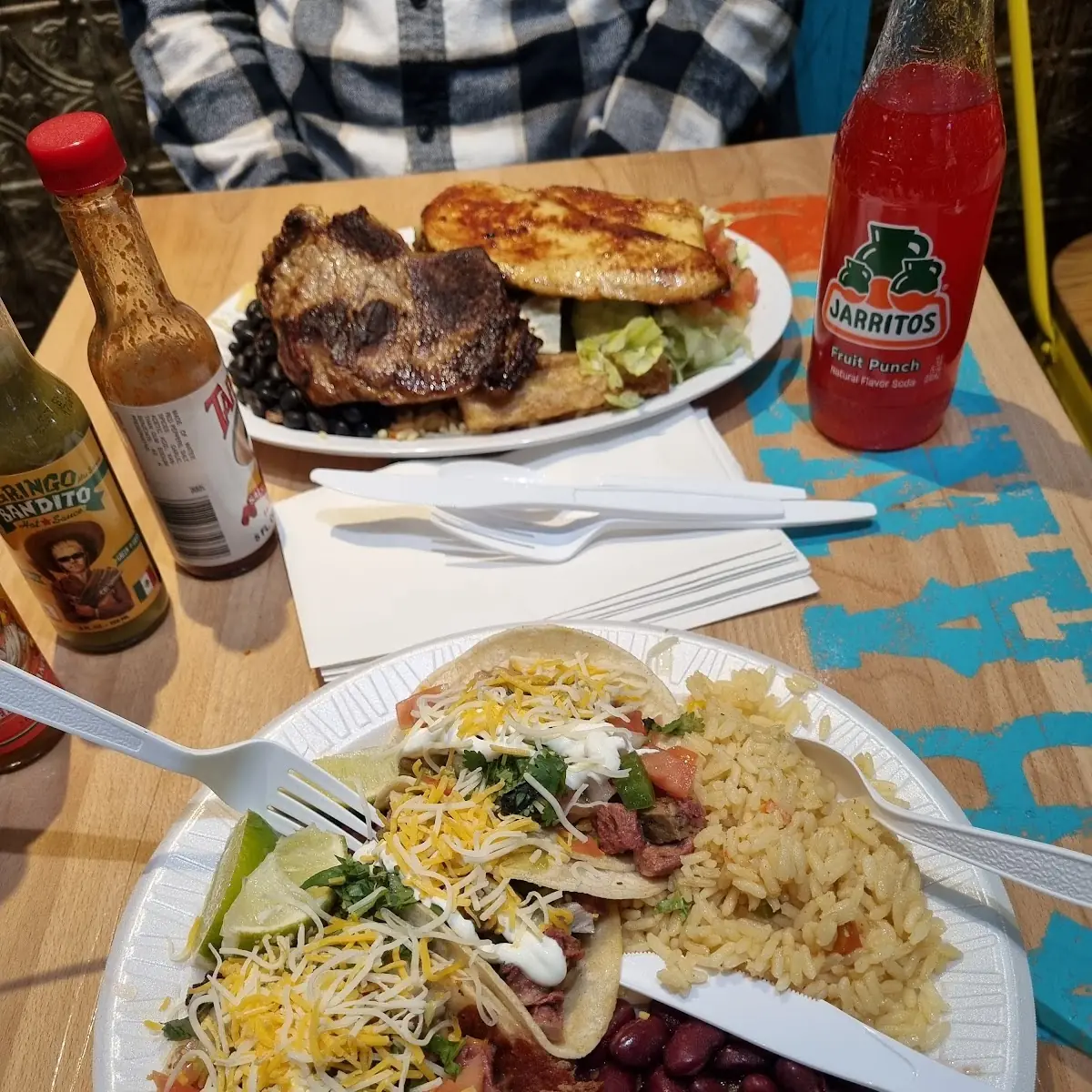 Lengua Taco Platter