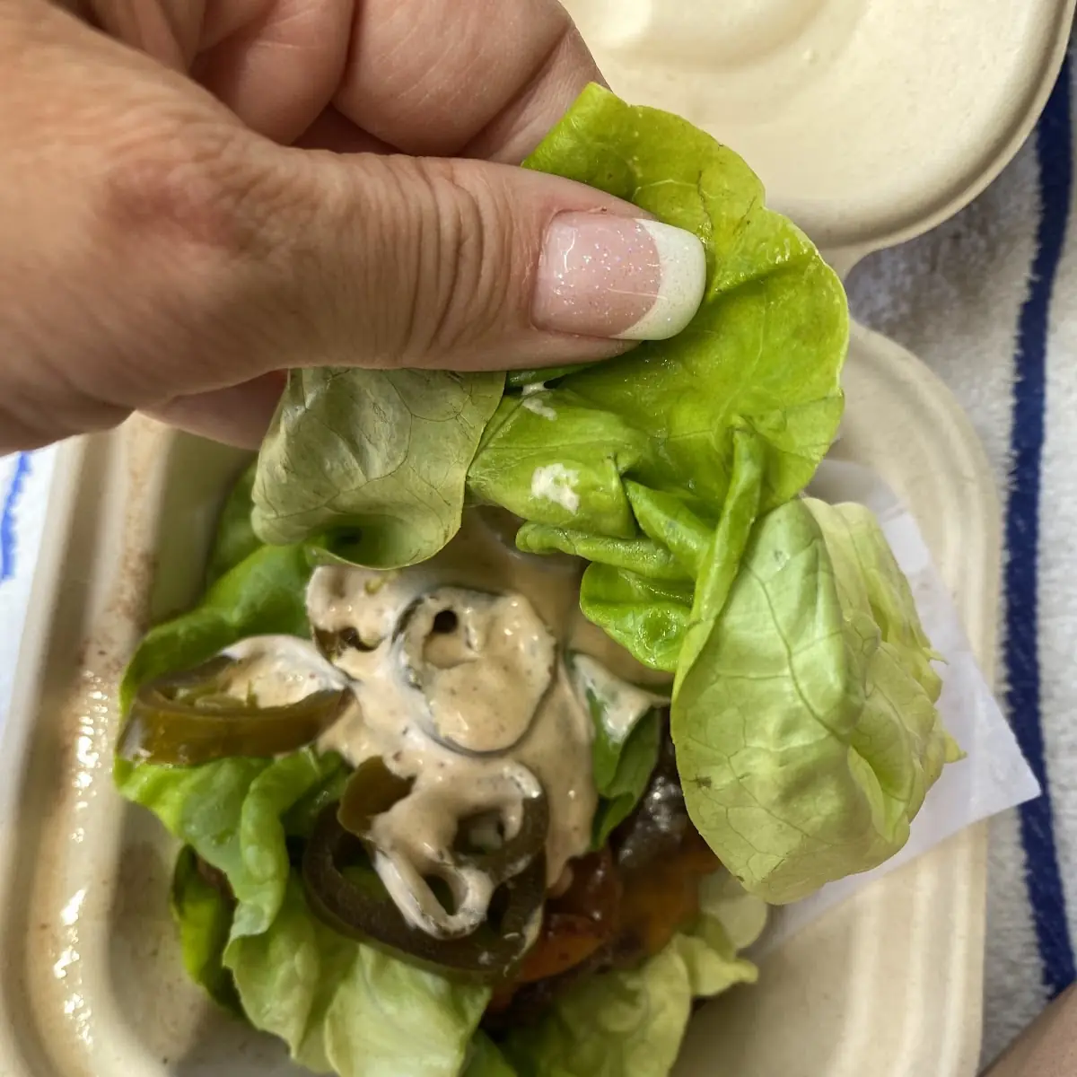 Lettuce Wrap Instead of a Bun N