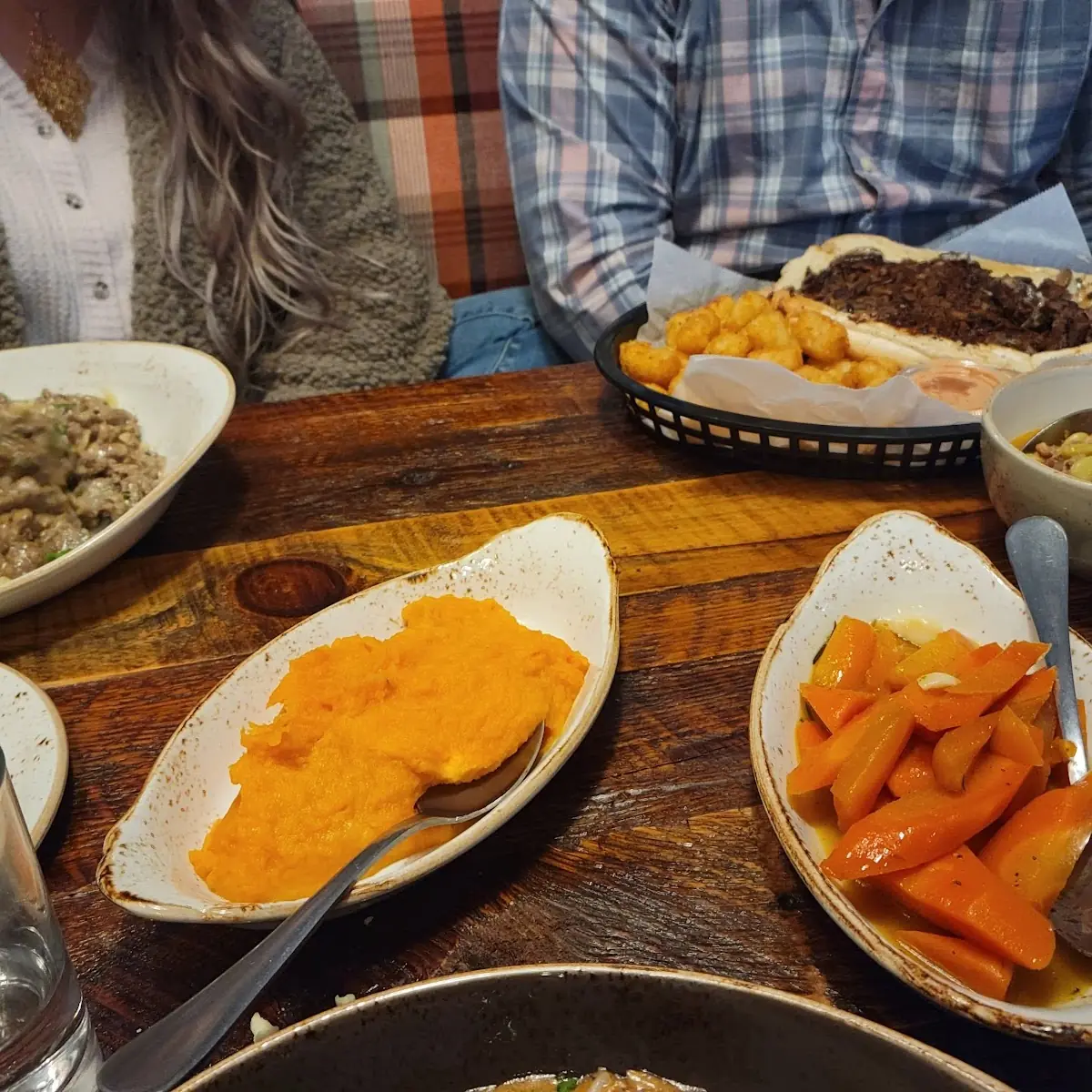 Roasted Vegetables and Philly Cheese Steak
