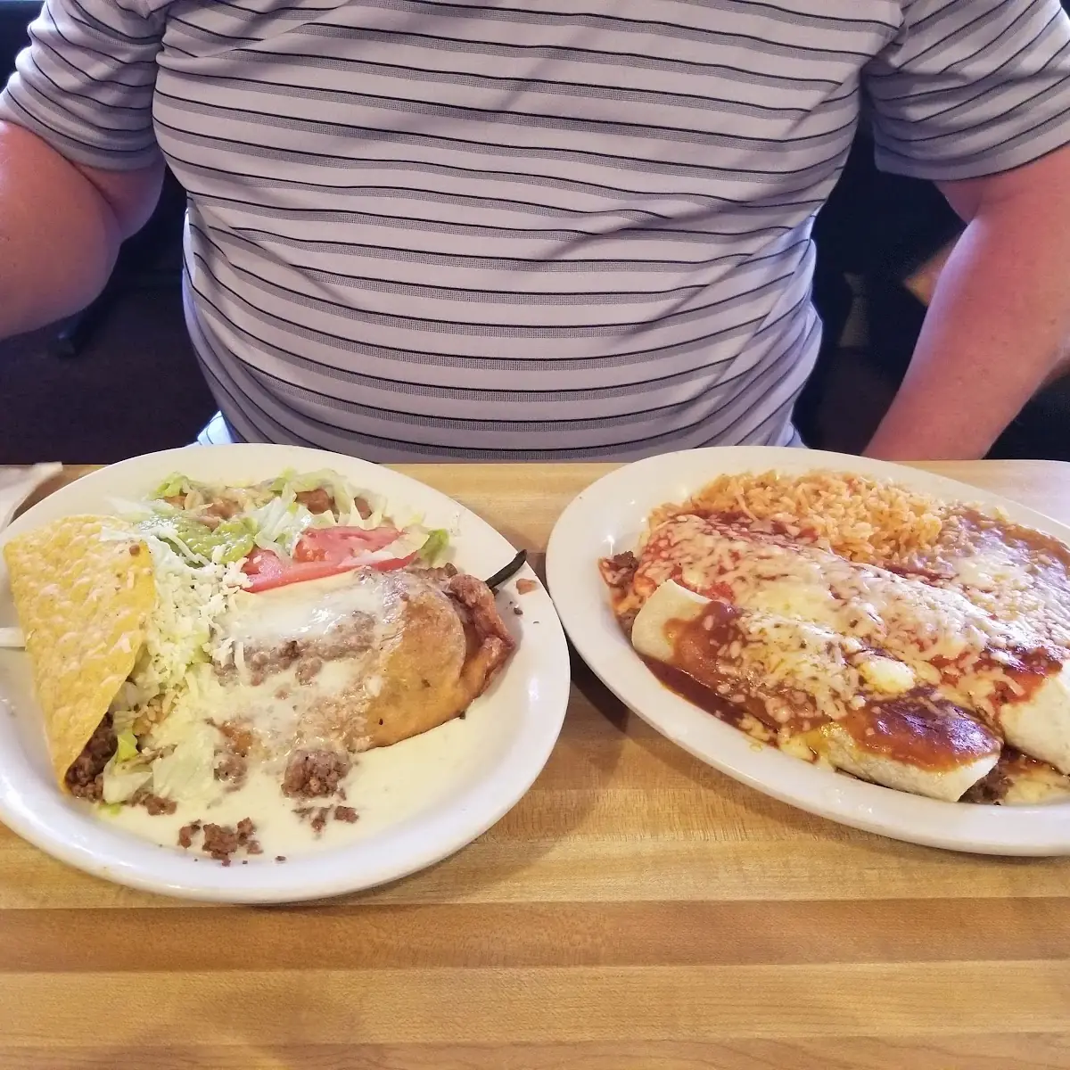 16. 1 Bean Chalupa, 1 Chile Relleno & 1 Enchilada