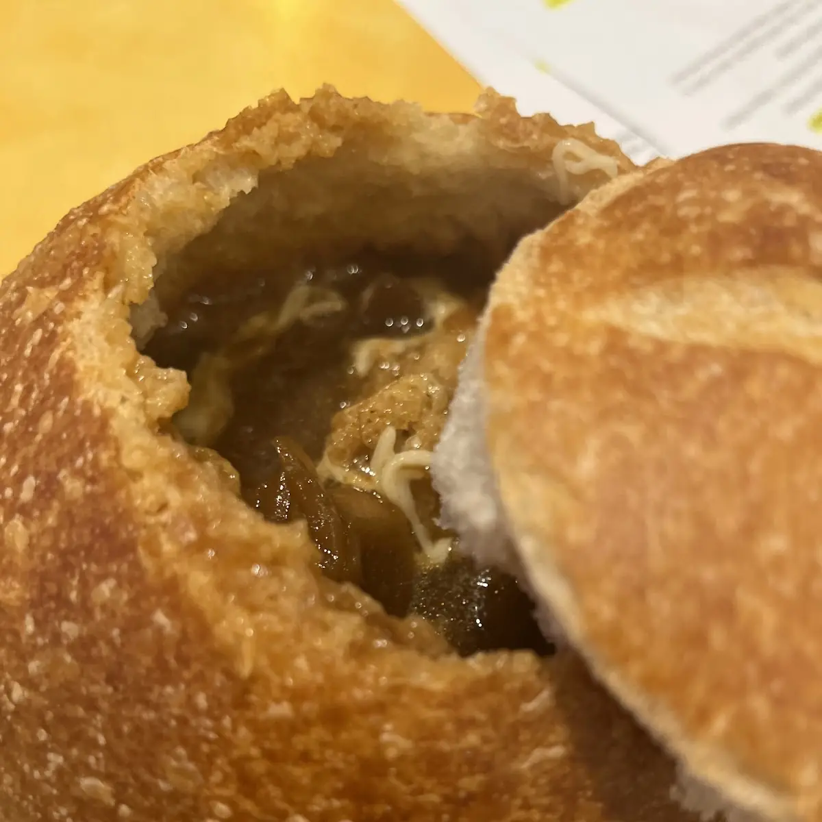 French Onion Soup on the Bread Basket