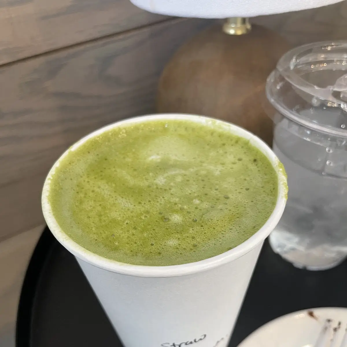 Candied Strawberry Matcha Latte