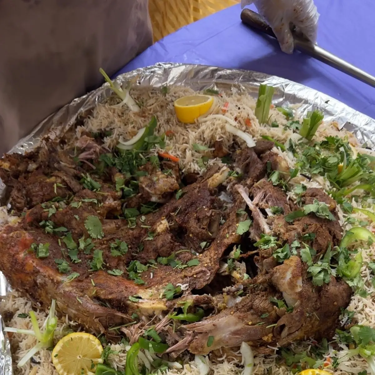 Full Tray Goat Biryani