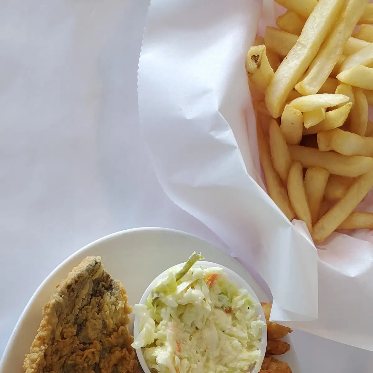 Fried Shrimp and Flounder