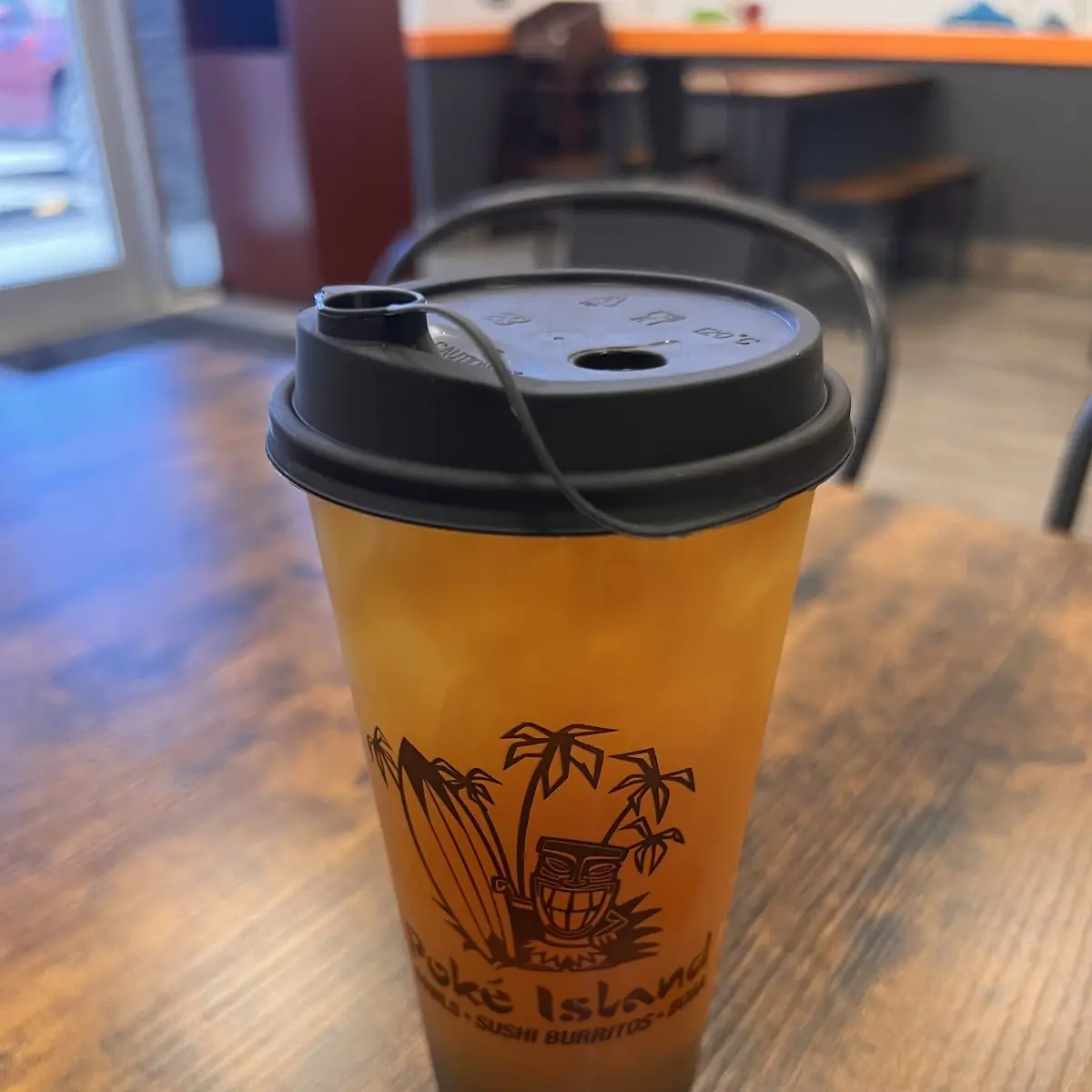 Mango Green Tea Boba