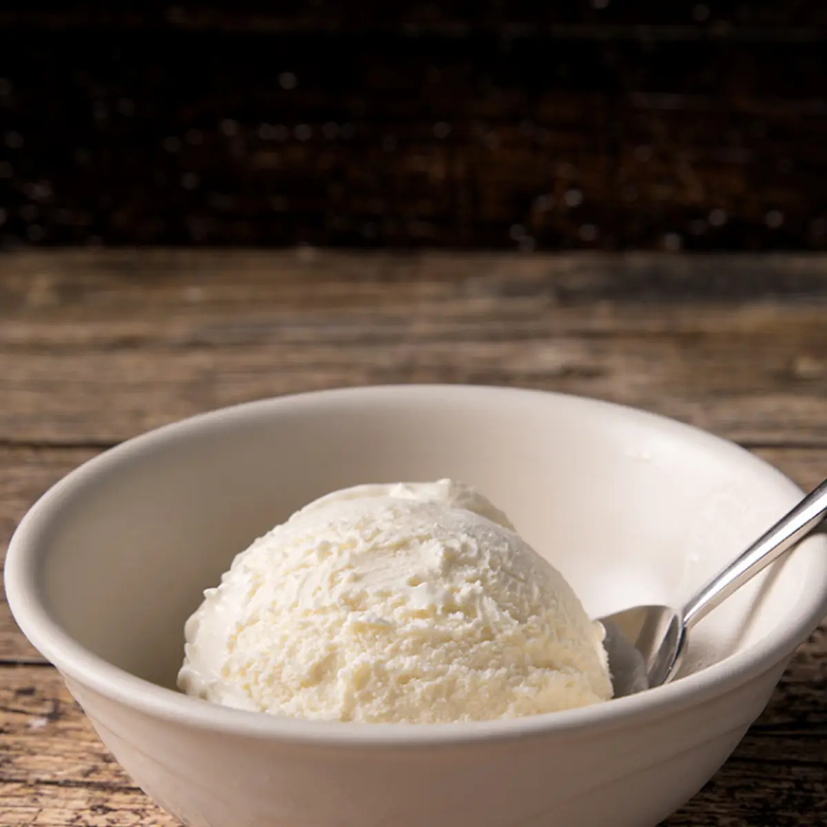 Single Scoop of Vanilla Ice Cream
