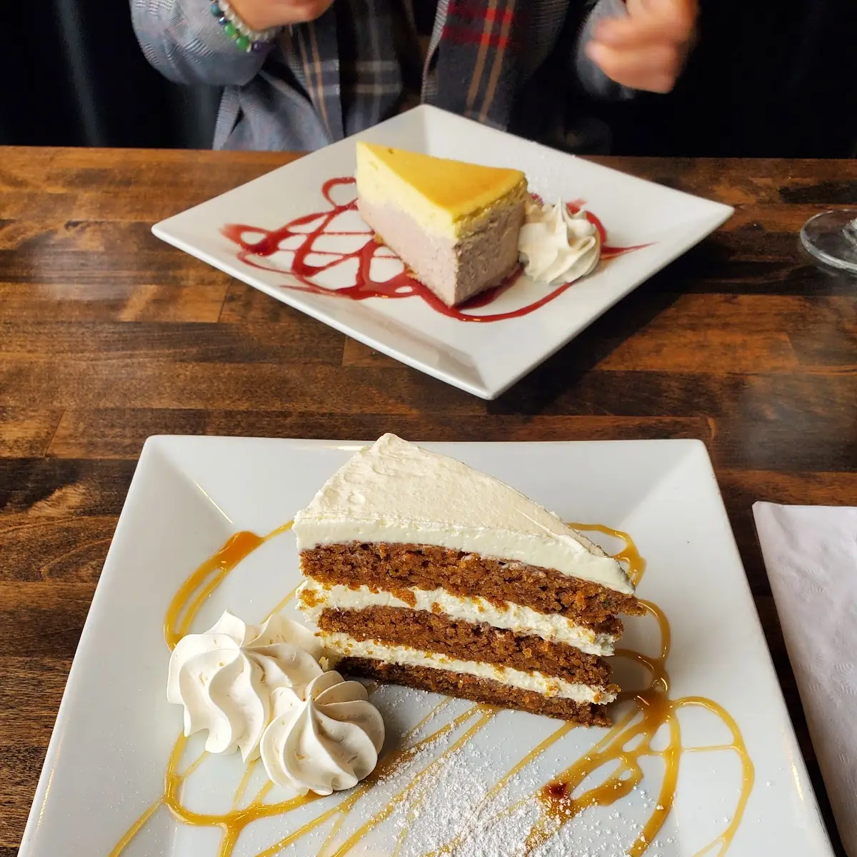 Raspberry Cheesecake and Carrot Cake