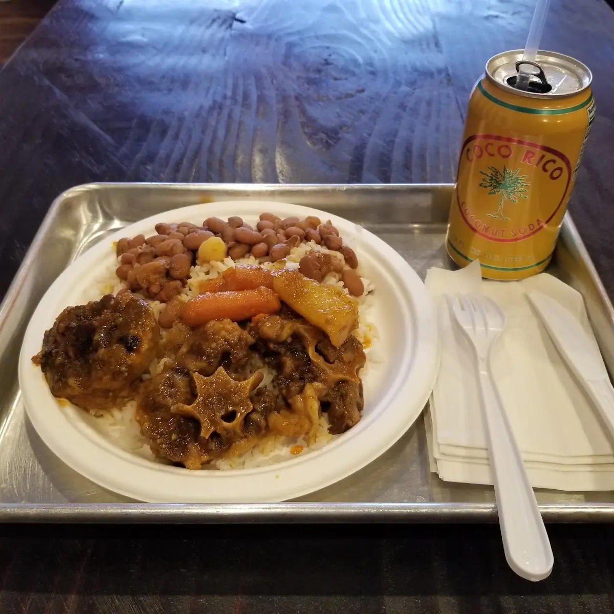 Oxtail White Rice & Red Beans