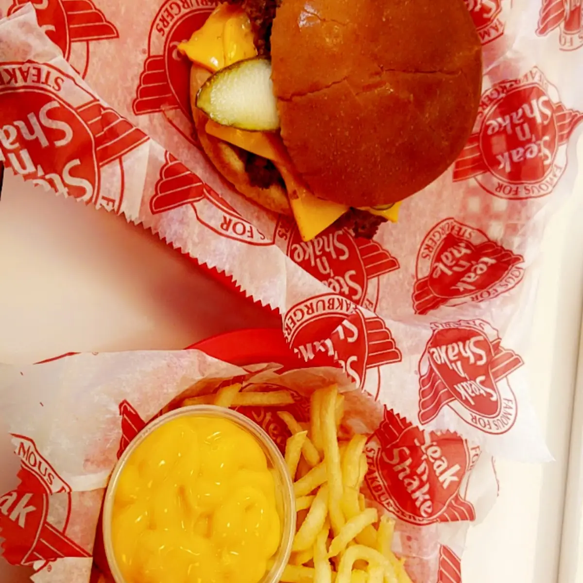 Double Cheeseburger with Large Cheese Fries