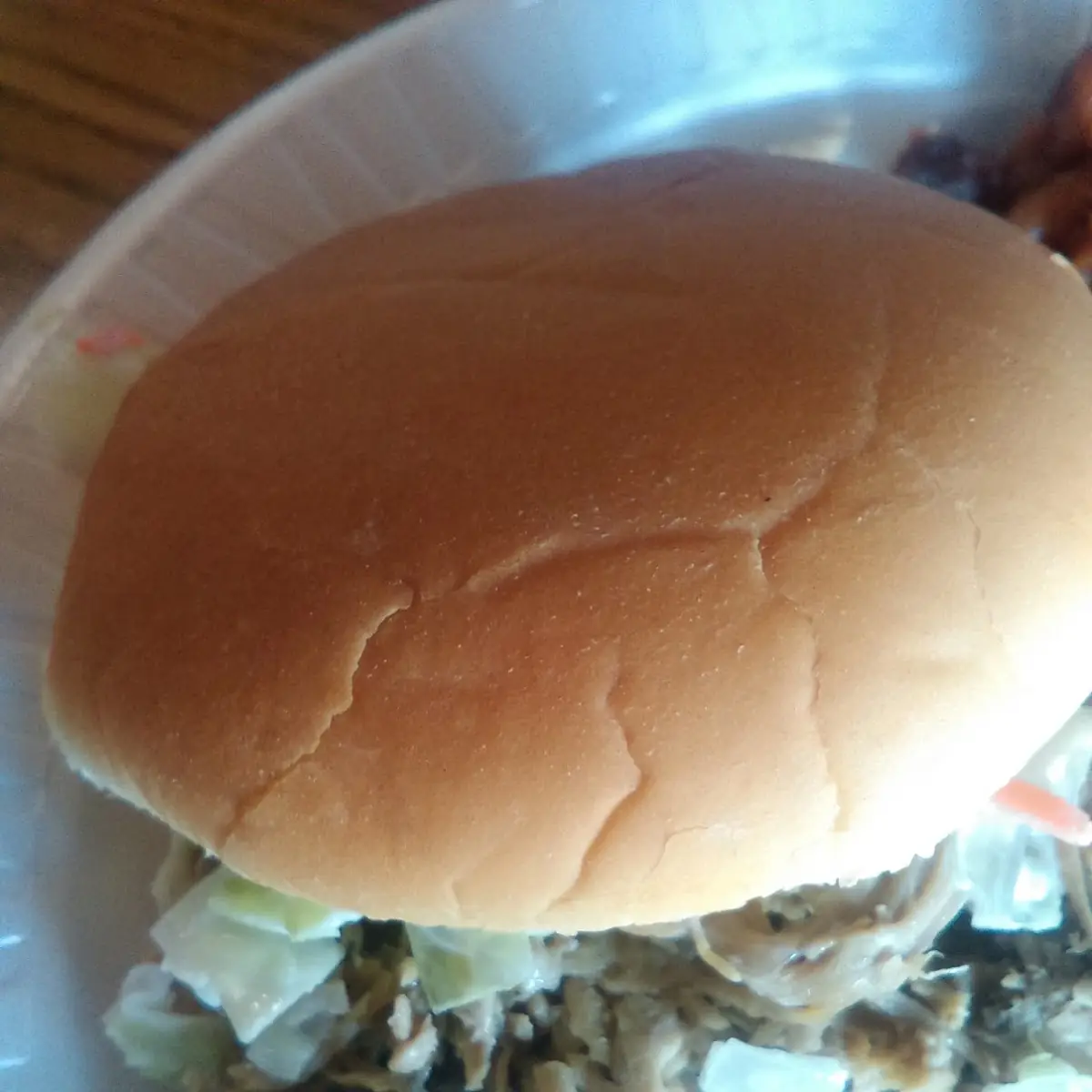 Child Pork Sandwich Plate