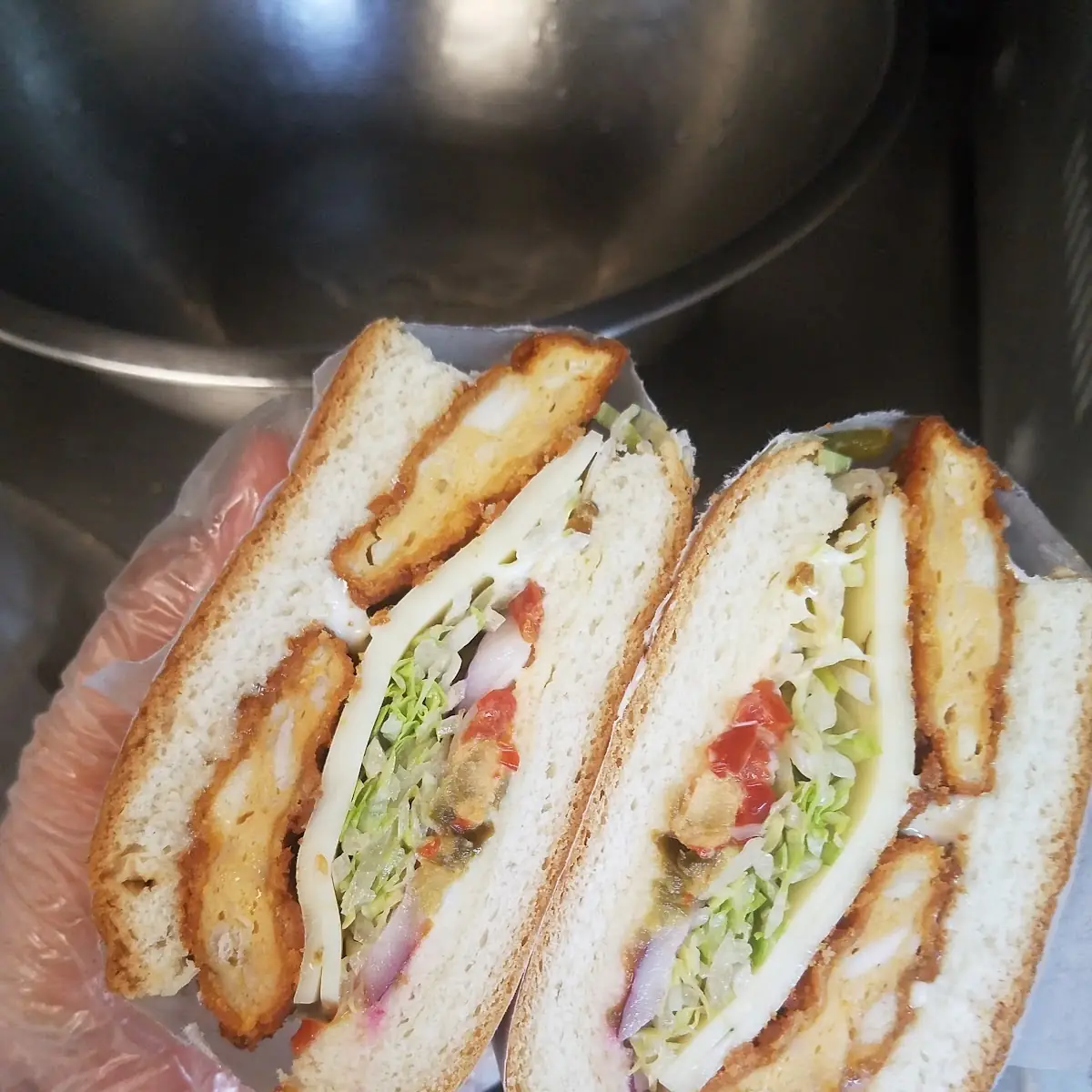 Double Egg and Cheese Sandwich