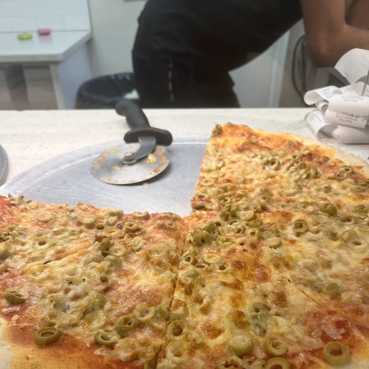 Olive Pizza Slice