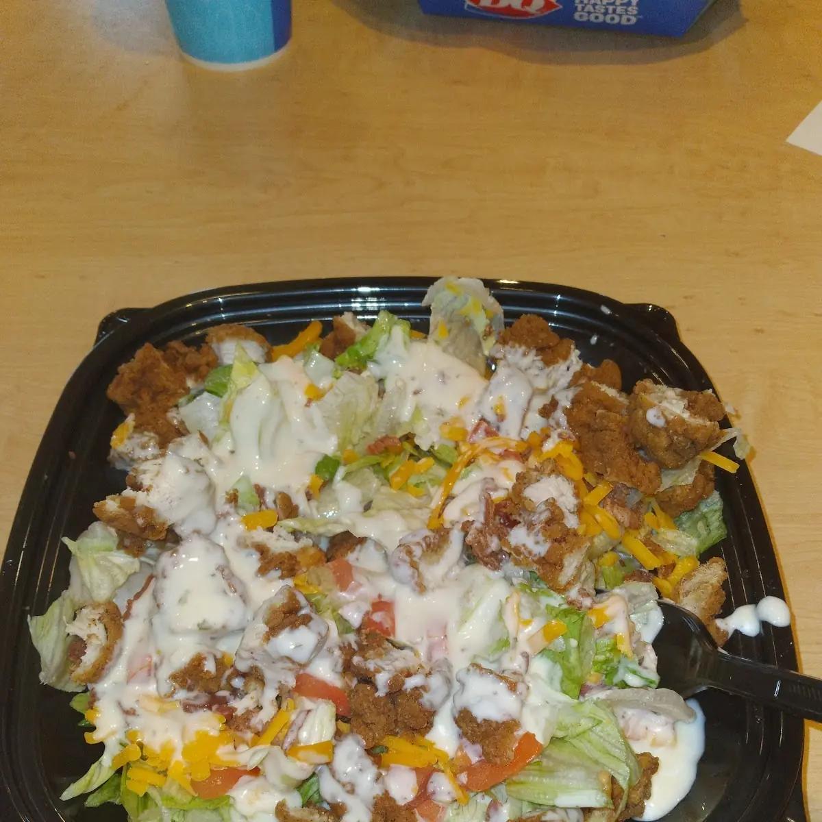 Crispy Chicken Salad with Ranch Dressing