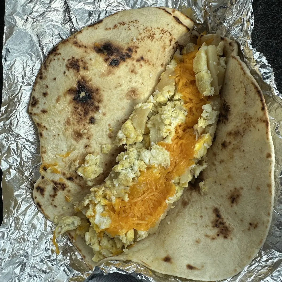 Potato Egg and Cheese Taco