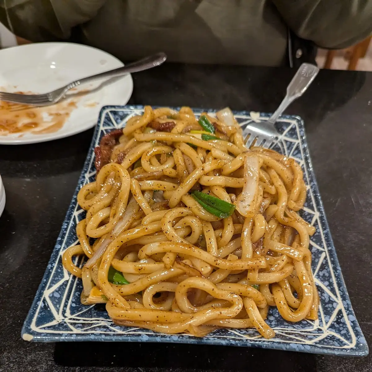 Sauteed Udon Noodles with Beef