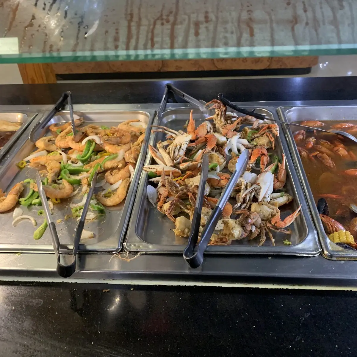 Sea Food Buffet Shrimp Fried Spicy