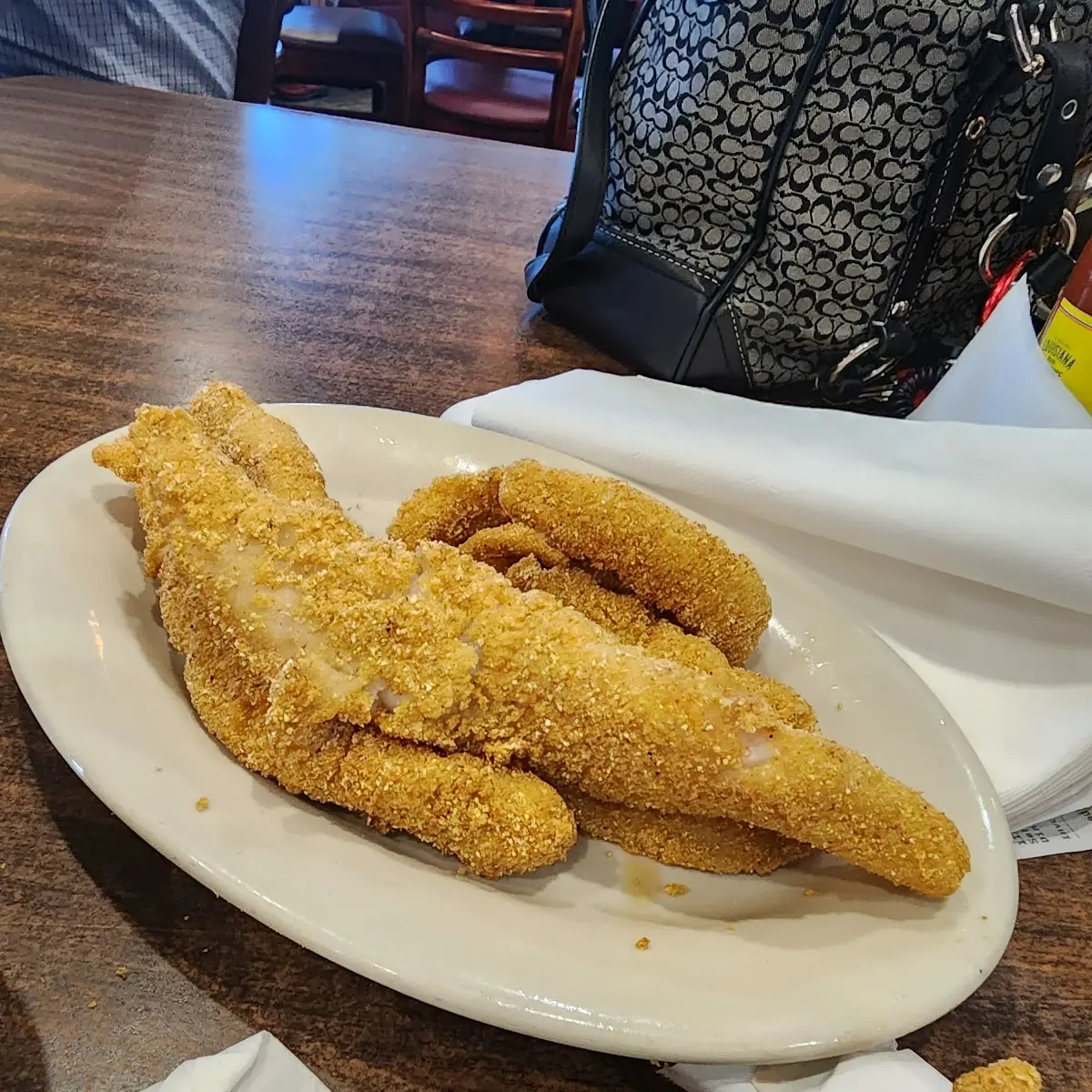 Fried Fish That Was Brought to Us Before Going to Buffet