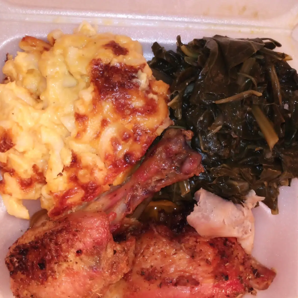 Baked Mac & Cheeselocandied Yams String Beans