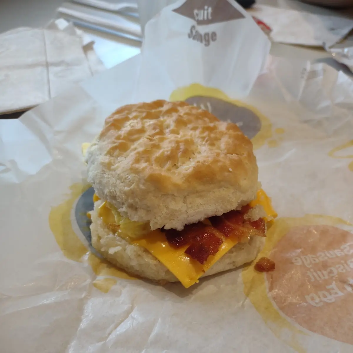 Bacon Egg & Cheese Biscuit