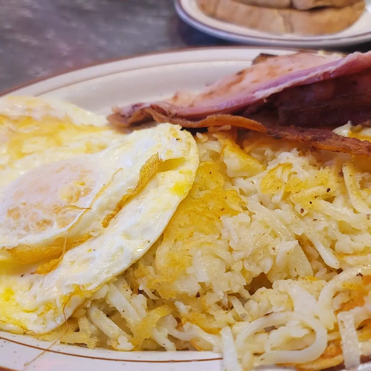Eggs Hash Brown and Ham