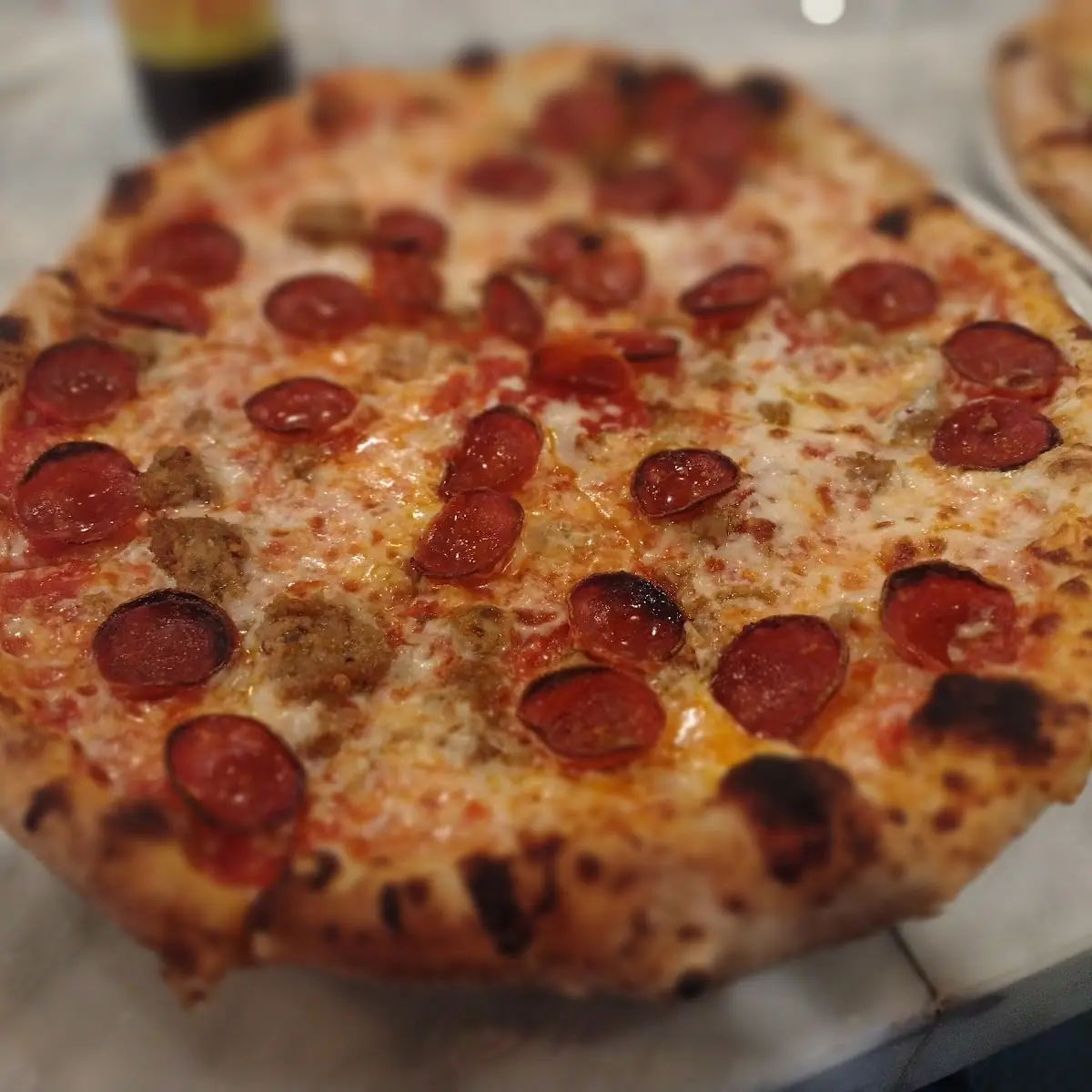 Pepperoni and Sausage Pizza