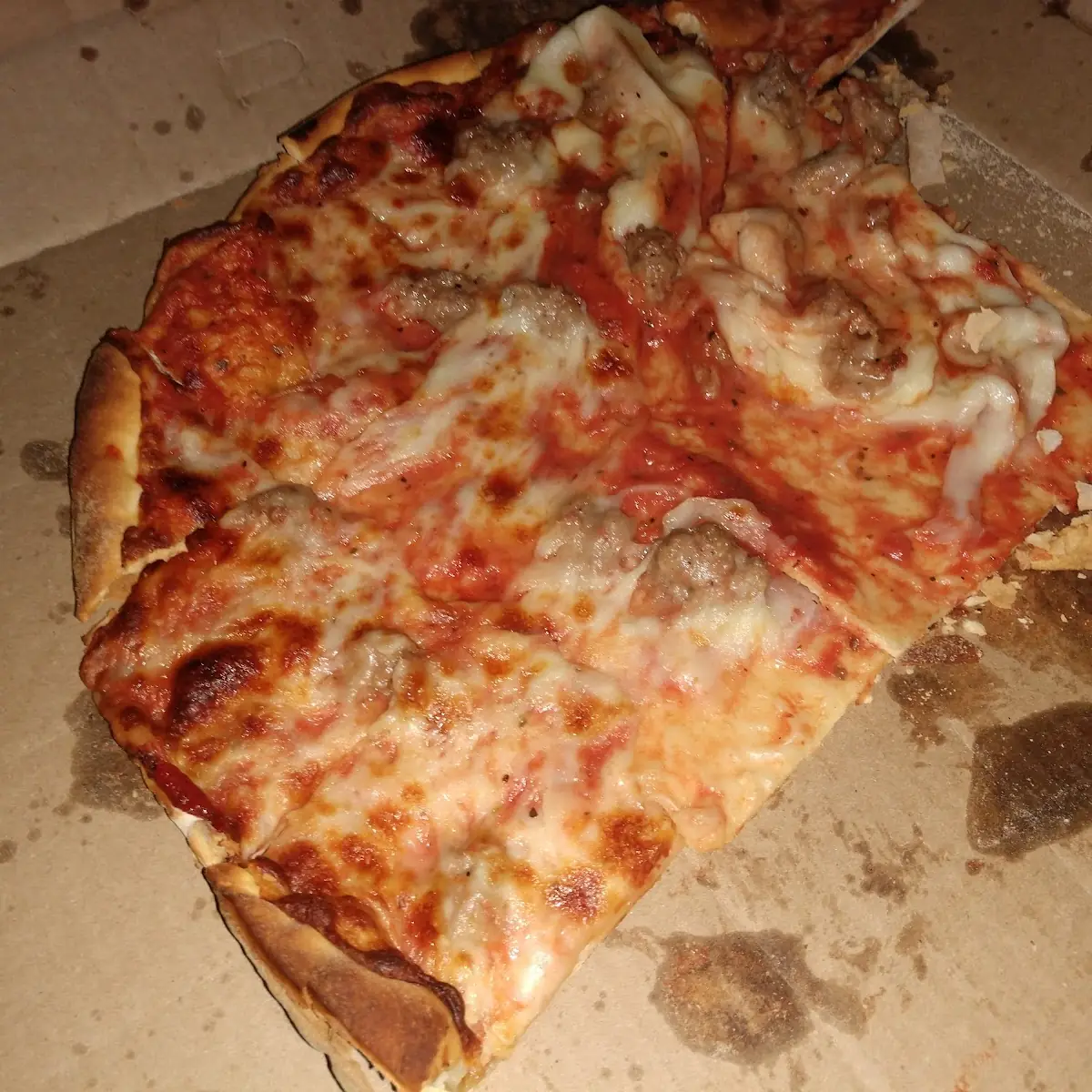 Sausage Pizza Slice